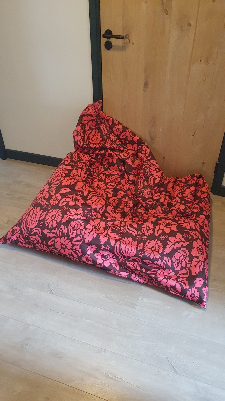Zitzak roze bruin 135 x 160, Ophalen, Zo goed als nieuw, Roze, Zitzak