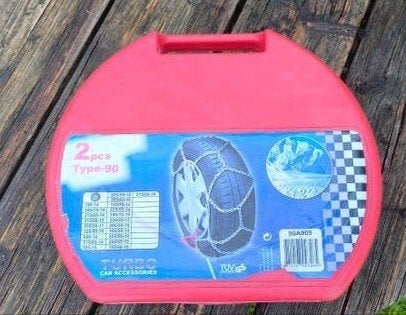 Sneeuwkettingen Turbo car accessories Type-90 + handleiding, Auto diversen, Ophalen, Zo goed als nieuw
