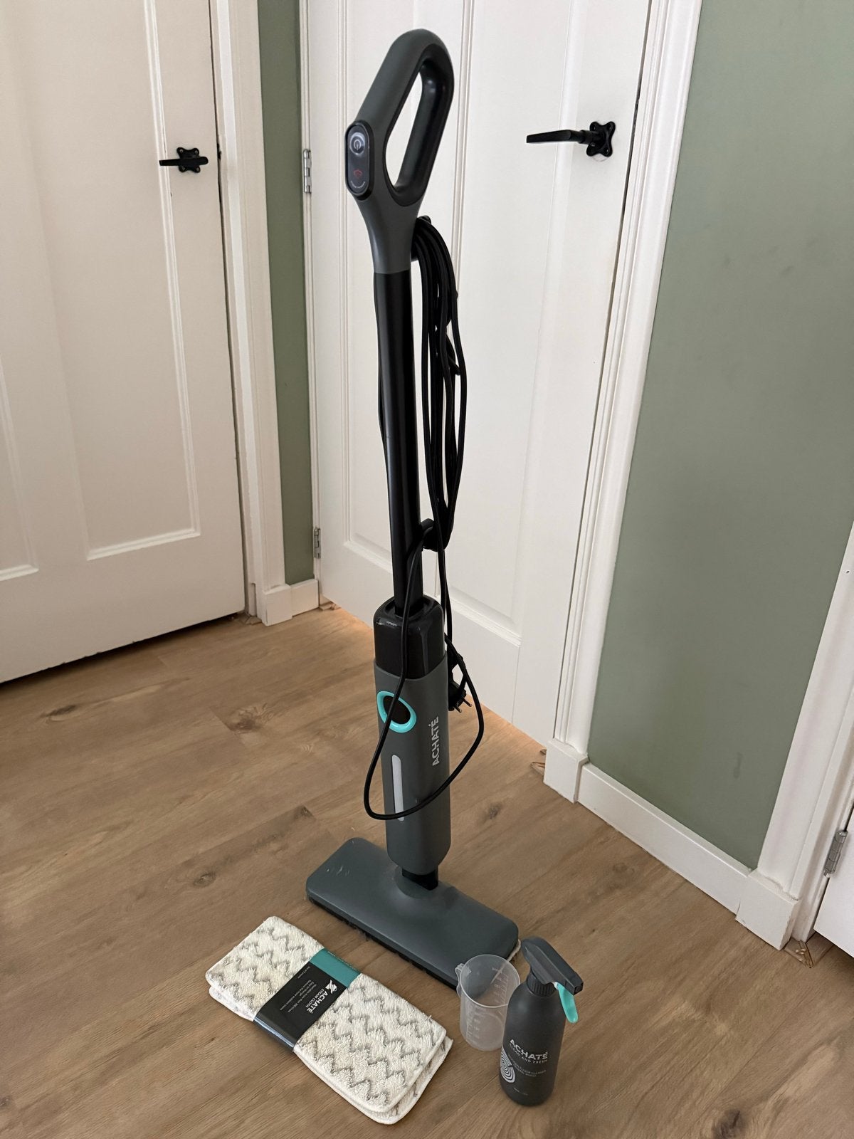 ACHATÉ Stoomreiniger - 1200W Stoommop, Witgoed en Apparatuur, Ophalen, Zo goed als nieuw