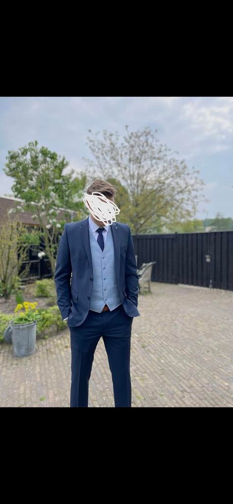 Pak Club of Gents, Kleding | Heren, Kostuums en Colberts, Ophalen of Verzenden, Zo goed als nieuw, Maat 52/54 (L), Blauw