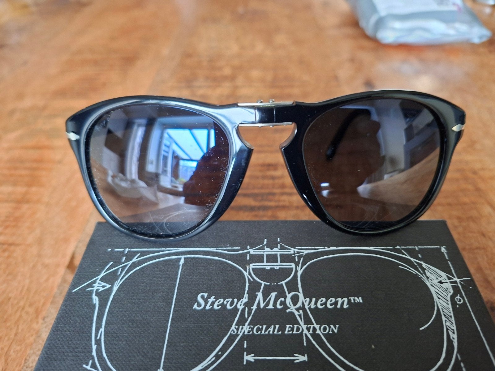 Nieuwe Persol Steve McQueen Zonnebril - Gepolariseerd, Overige merken, Zonnebril, Zwart, Nieuw