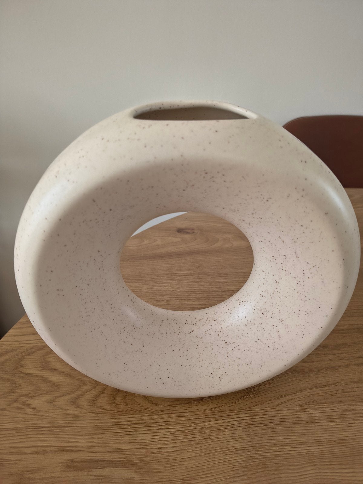 nieuwe HK living vaas, beige met spikkels, Ophalen, Nieuw, Beige, 25 cm