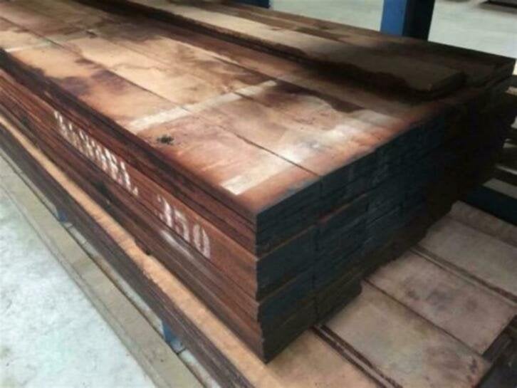 hardhouten gording ligger 5x10 5x15 hardhout balk, Tuin en Terras, Palen, Balken en Planken, Ophalen, Nieuw, Hardhout