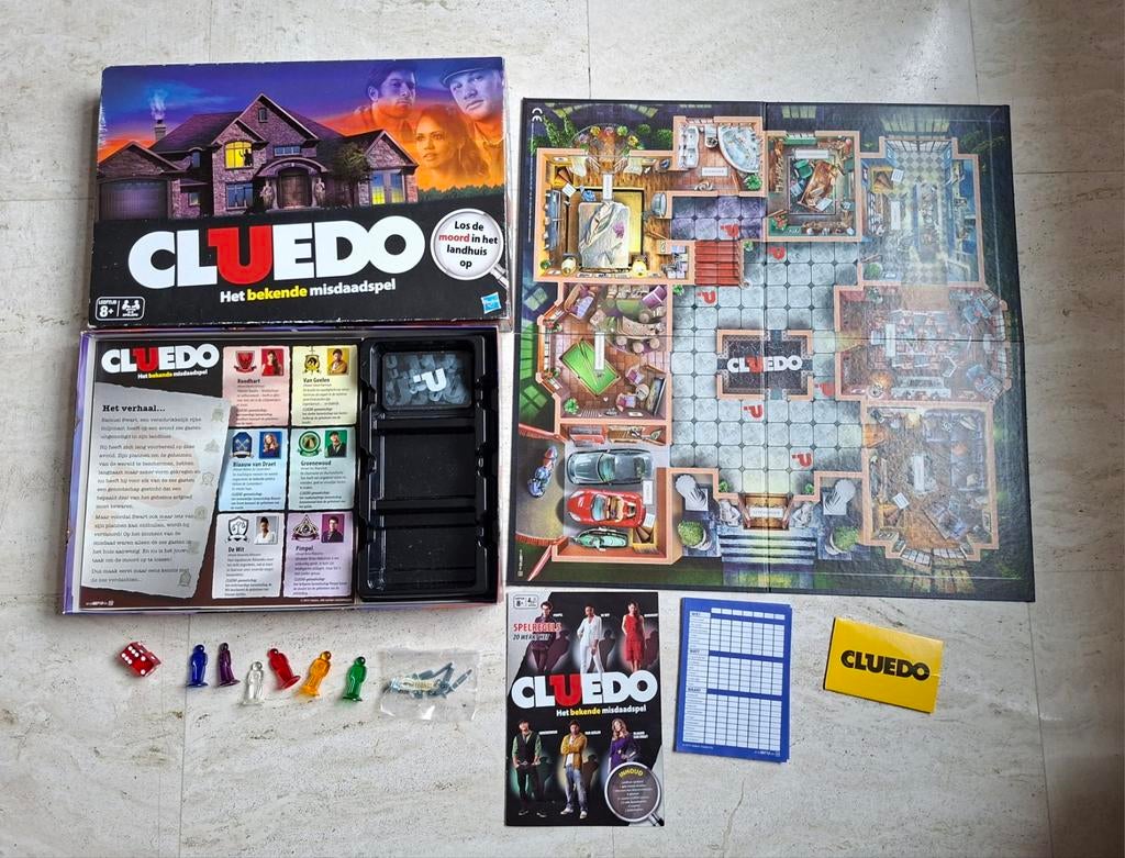 Cluedo spel compleet, Ophalen of Verzenden, Zo goed als nieuw