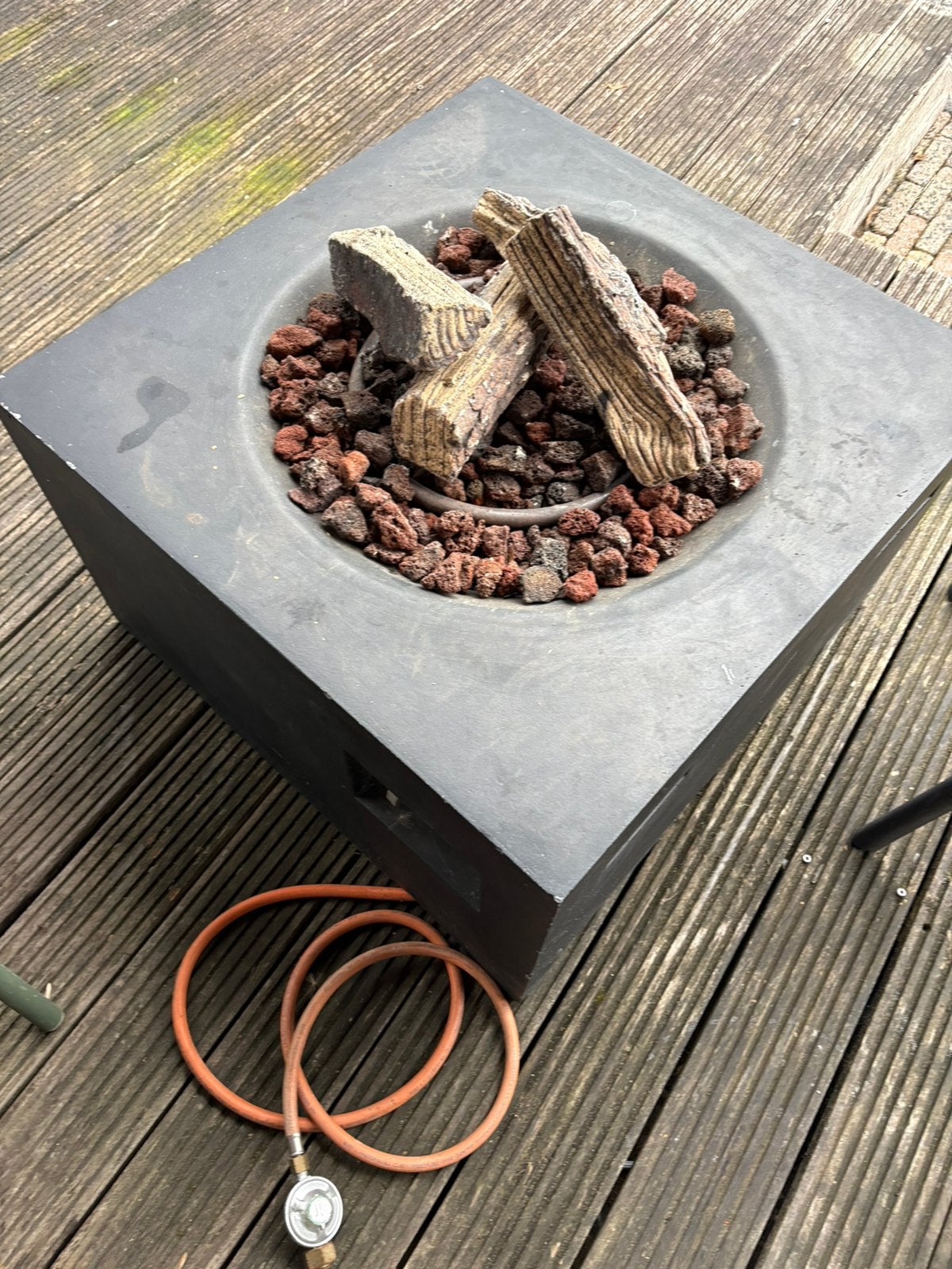 Vuurtafel happy cocooning, Tuin en Terras, Ophalen, Gebruikt