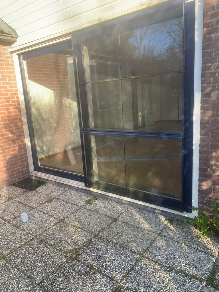 Kunstof schuifpui, Kunststof, 225 cm of meer, Ophalen of Verzenden, Zo goed als nieuw