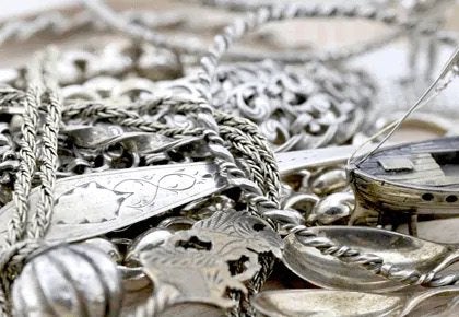 Zilver inkoop, Ophalen, Zilver