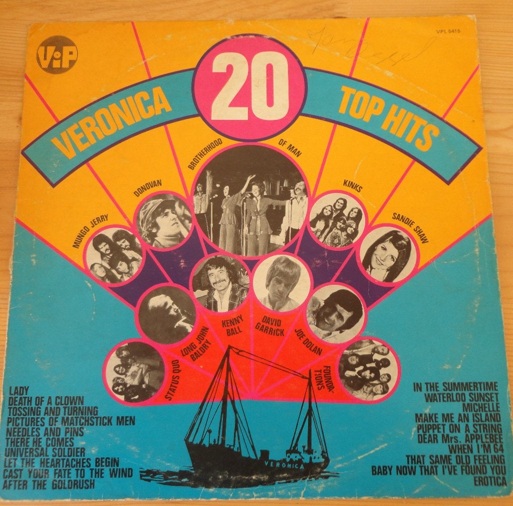 Veronica 20 Top hits (LP), Cd's en Dvd's, Vinyl | Pop, Ophalen of Verzenden, Gebruikt, Pop, LP