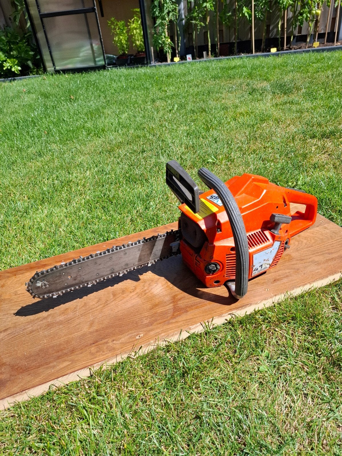 husqvarna 41 kettingzaag Loopt goed, Tuin en Terras, Hand-tuingereedschap, Ophalen of Verzenden, Gebruikt