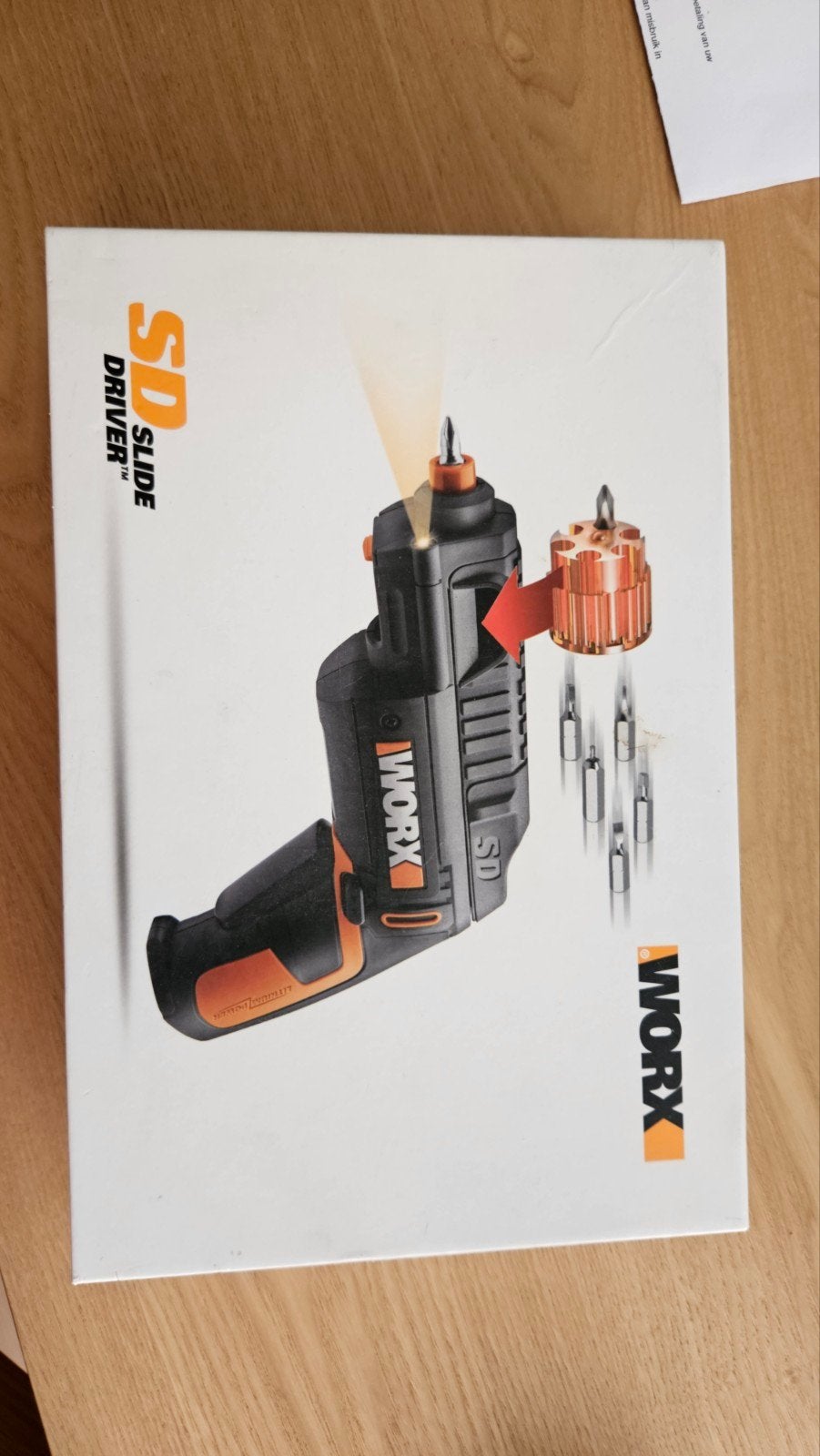 Worx SD Slide Driver Accuschroevendraaier met Bitmagazijn, Doe-het-zelf en Verbouw, Gereedschap | Boormachines, Ophalen, Variabele snelheid