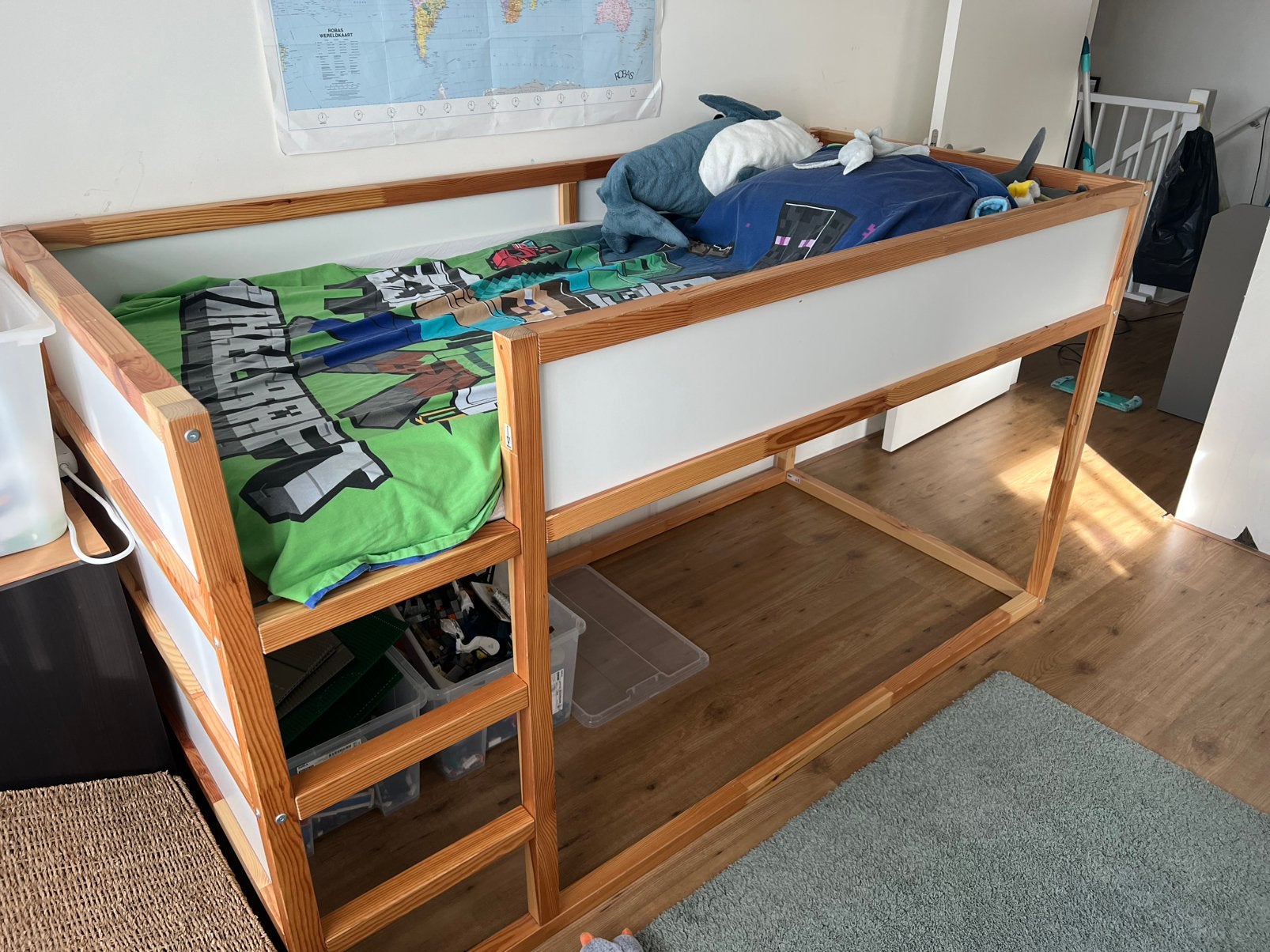 Kura Ikea bed, Kinderen en Baby's, Kinderkamer | Stapelbedden en Hoogslapers, Ophalen, Gebruikt, Halfhoogslaper