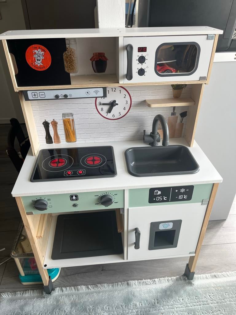 Houten speelkeuken met accessoires, Ophalen, Gebruikt, Jongen of Meisje
