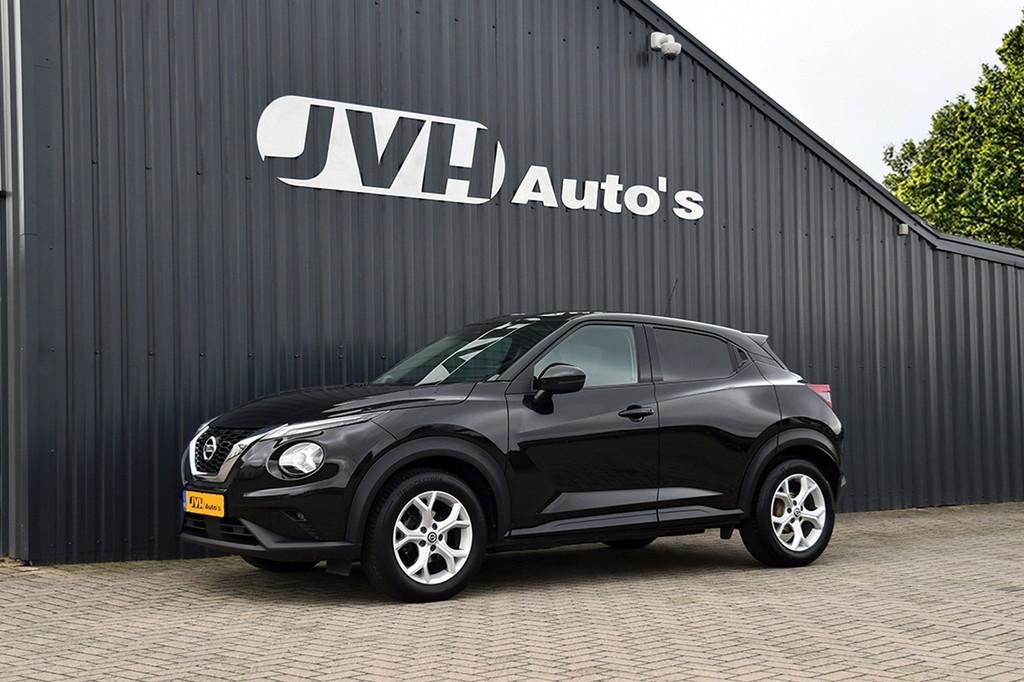 Nissan Juke 1.0 DiG-T AUT Acenta 10-2022 | BTW | Navi | Appl, Stof, Gebruikt, Huisgarantie, Met garantie (alle)