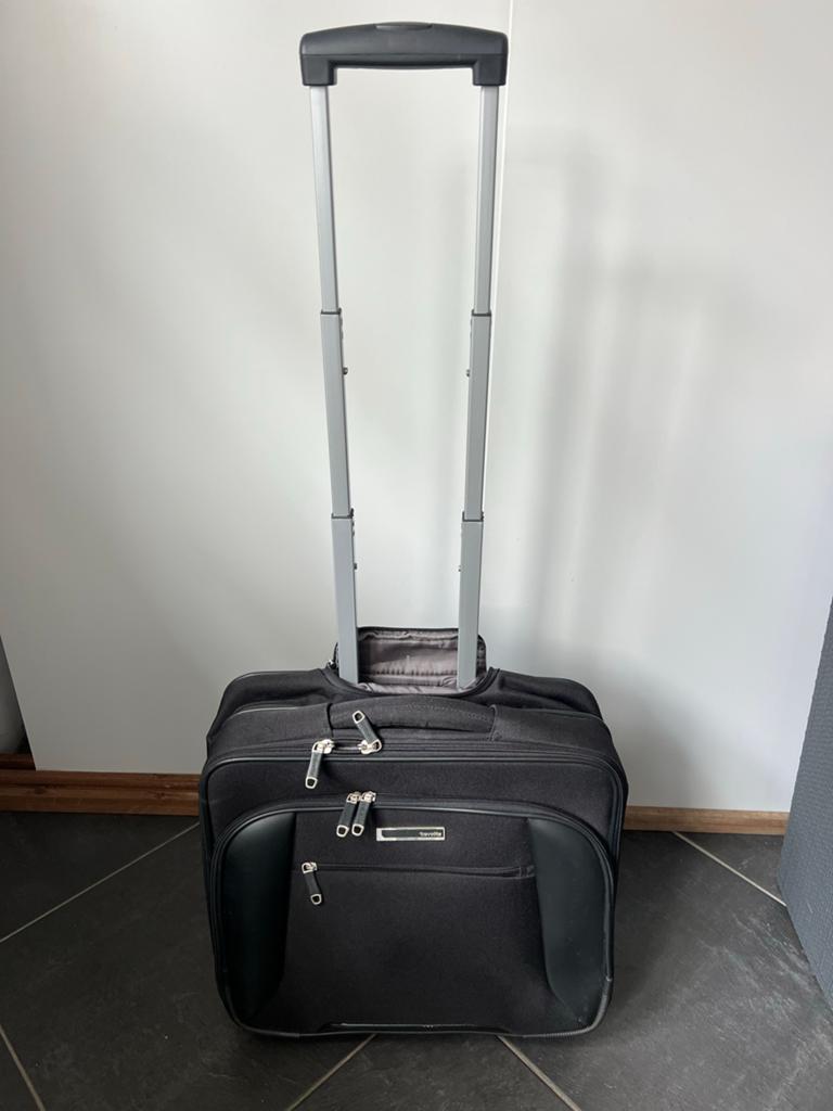 Travelite reiskoffer - Handige en compacte trolley, 40 tot 60 cm, Zwart, Zo goed als nieuw, Uitschuifbare handgreep