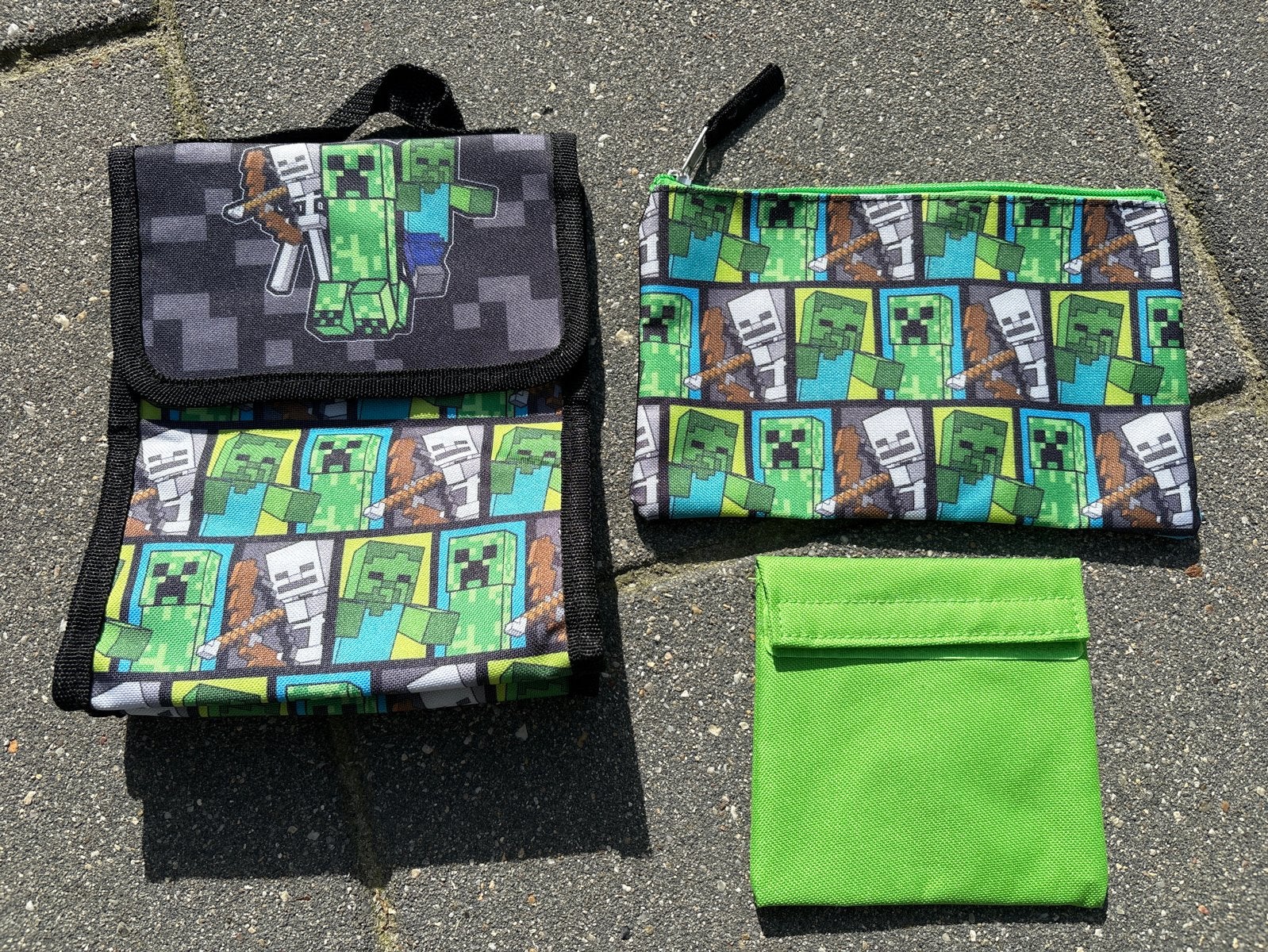Minecraft set: koeltasje, etui en portemonnee, goede staat!, Ophalen of Verzenden, Zo goed als nieuw