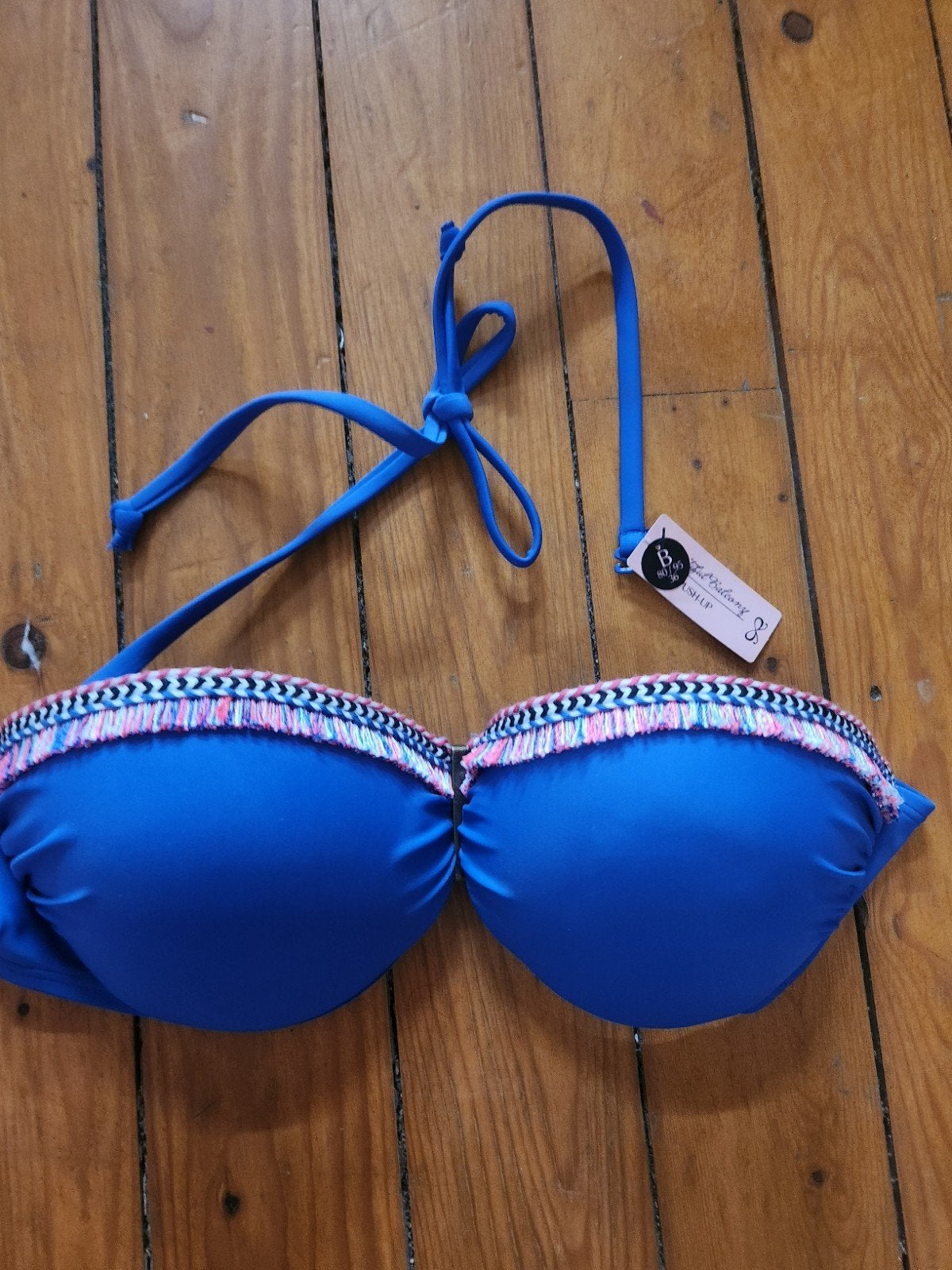 Nieuw Hunkemöller Balcony Bikini Top Blauw - Maat 80B, Blauw, Nieuw, Ophalen of Verzenden, Bikini