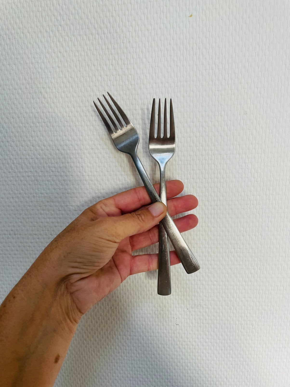 Set HEMA Tafel Vorken, Los bestek, Ophalen of Verzenden, Zo goed als nieuw, Rvs of Chroom