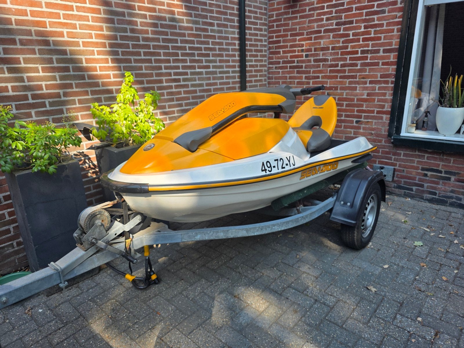 Unieke SeaDoo 3D Waterscooter - 110pk, inclusief trailer, Watersport en Boten, Ophalen, Zo goed als nieuw, Benzine, 70 tot 120 pk