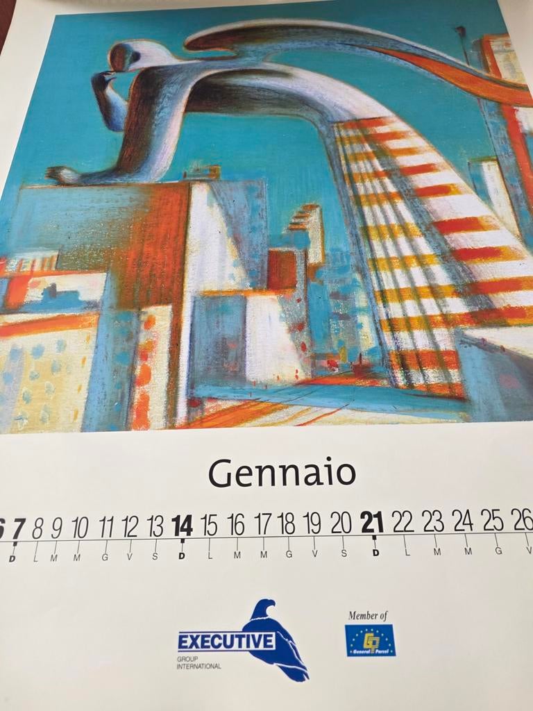 "Lorenzo Mattotti" Corporate Art Calendar '2001, Antiek en Kunst, Ophalen of Verzenden