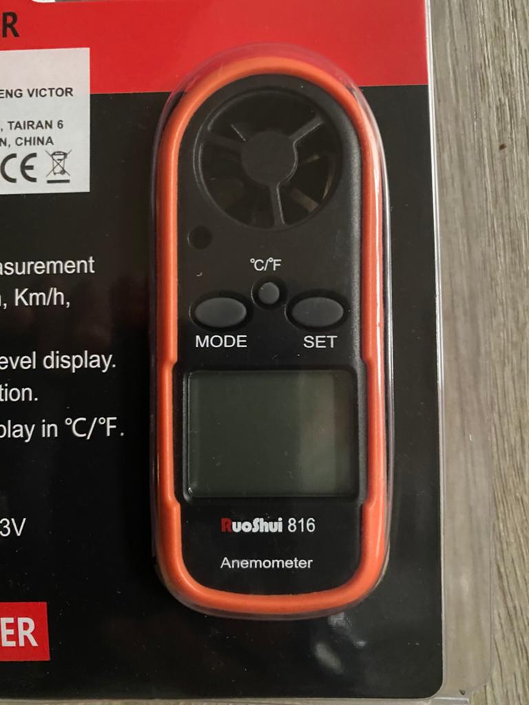 digitale anemometer, Ophalen of Verzenden, Nieuw, Overige meters