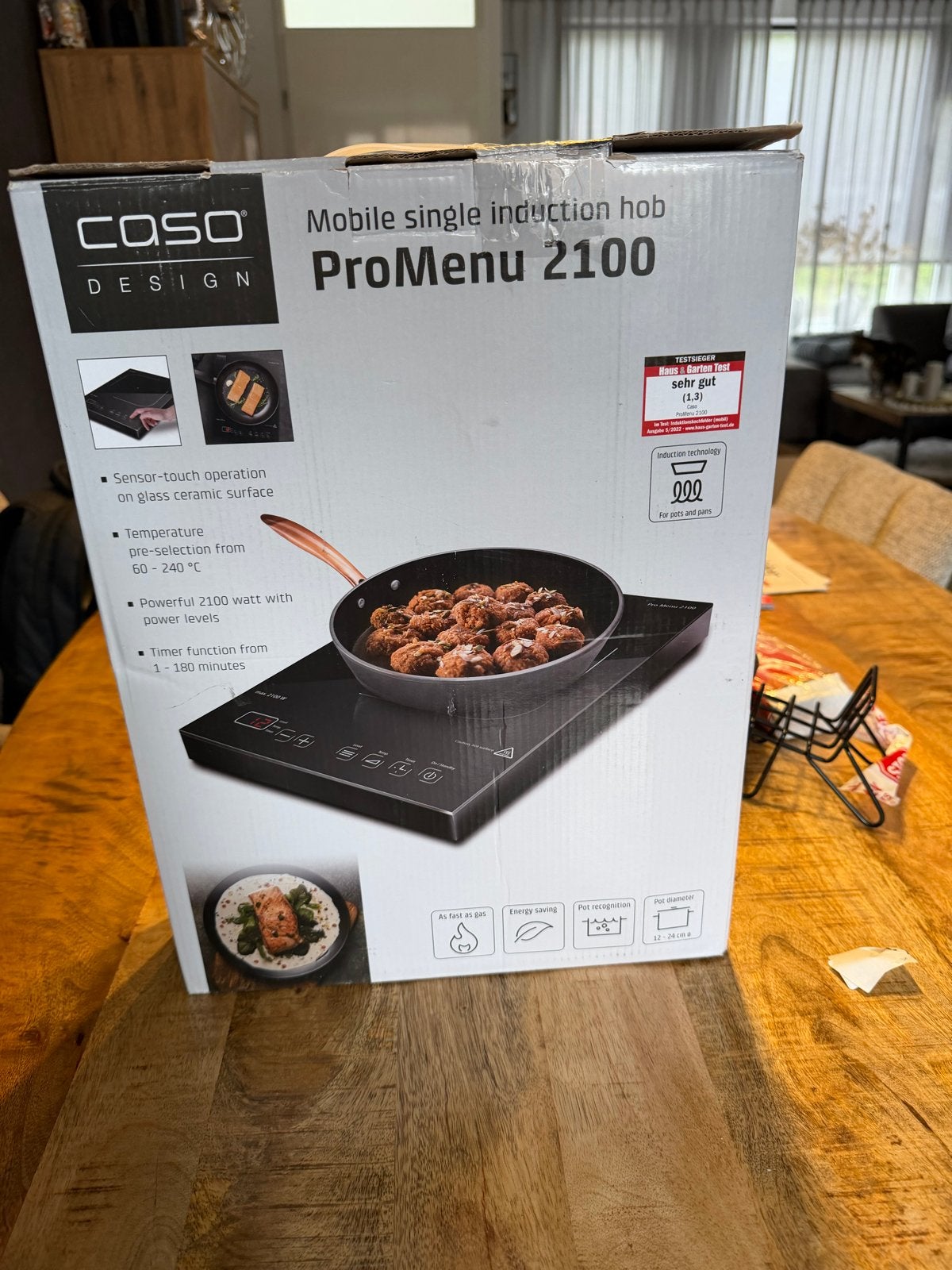 CASO Design ProMenu 2100 Inductieplaat, Nieuw, 3 kookzones of minder, Ophalen of Verzenden, Inductie