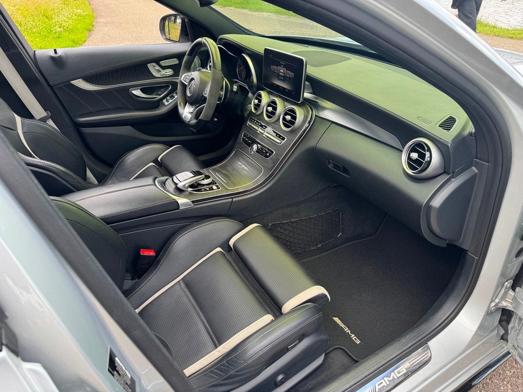 Mercedes-Benz C-klasse Estate AMG C63 S Schaalstoelen Cerami, Auto's, Automaat, Achterwielaandrijving, Gebruikt, Leder