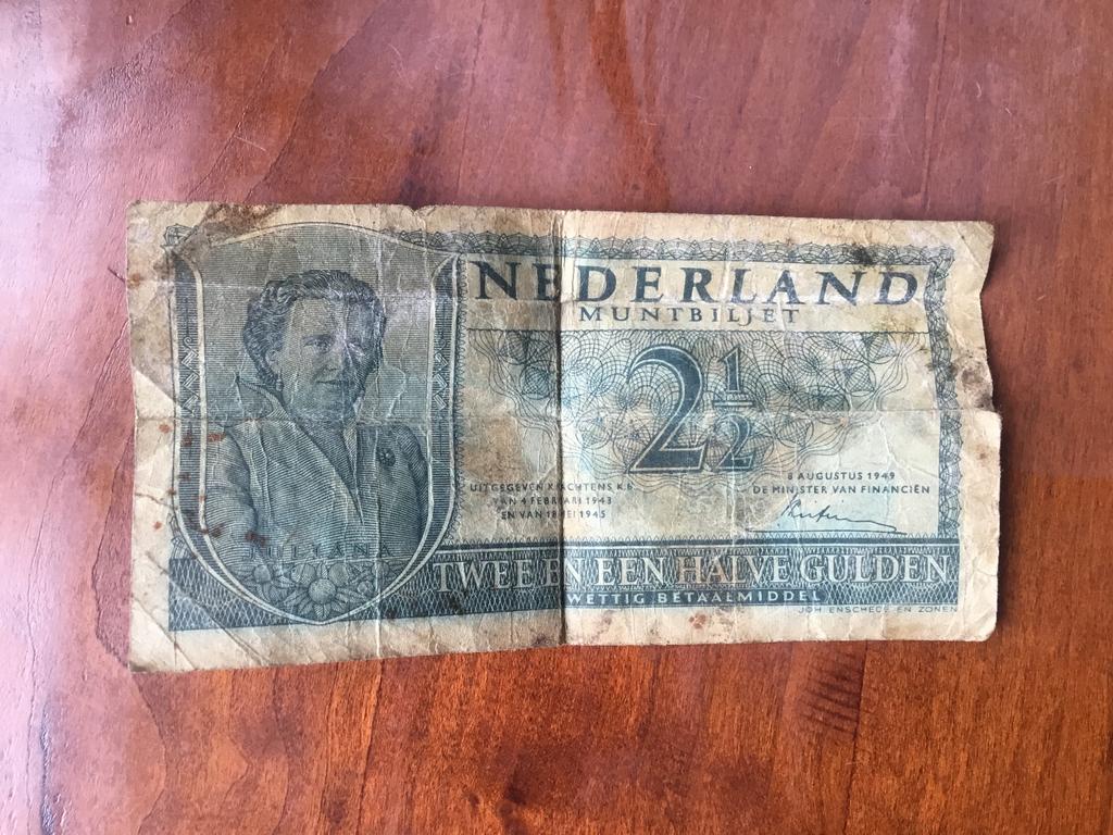 Bankbiljet 2 gulden vijftig Juliana 1949, Ophalen of Verzenden, Koningin Juliana, 2½ gulden