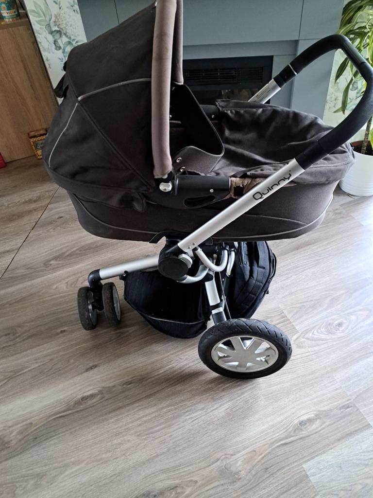 Quinny Combiwagen met Reiswieg - Bruin, Ophalen, Gebruikt, Quinny, Combiwagen