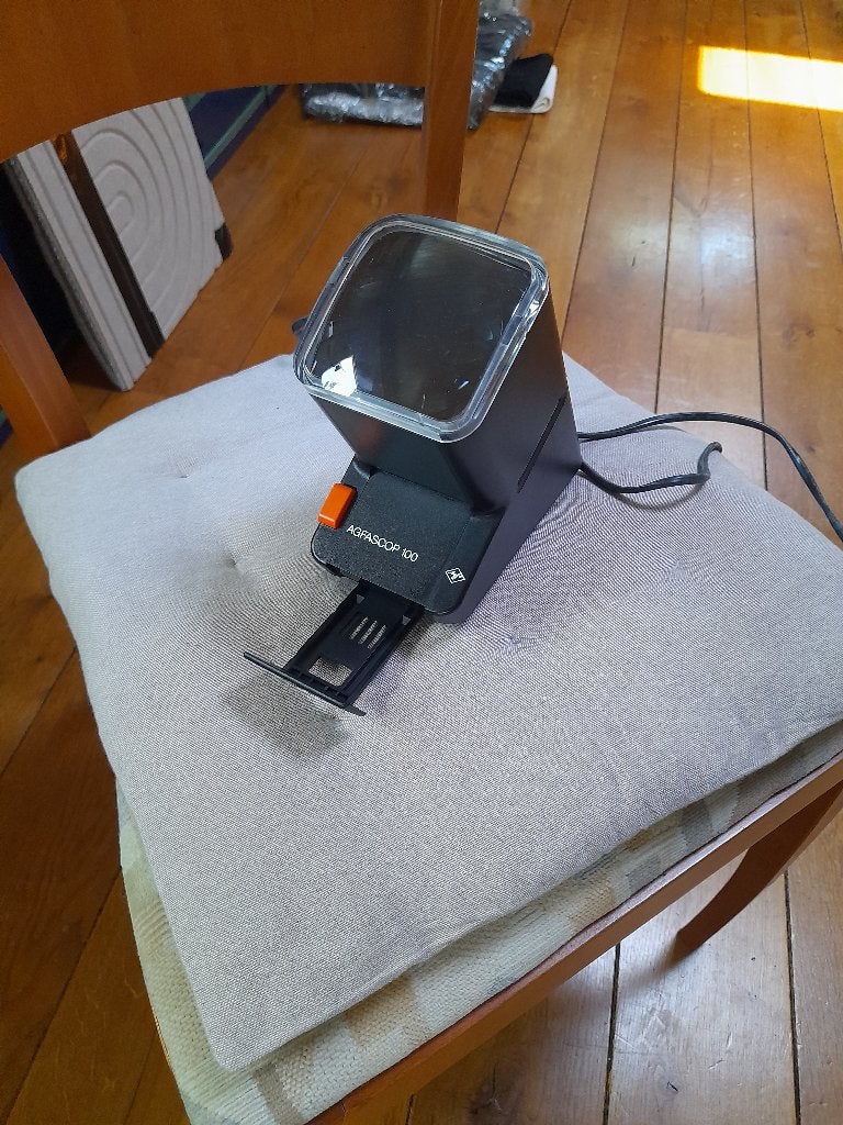 Diaviewer AgfaScop100, Ophalen, Gebruikt
