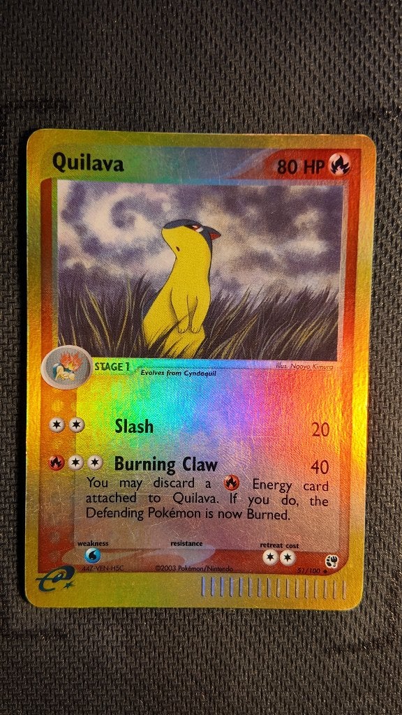 Quilava 51 Sandstorm | Pokemon kaart, Ophalen, Losse kaart, Foil