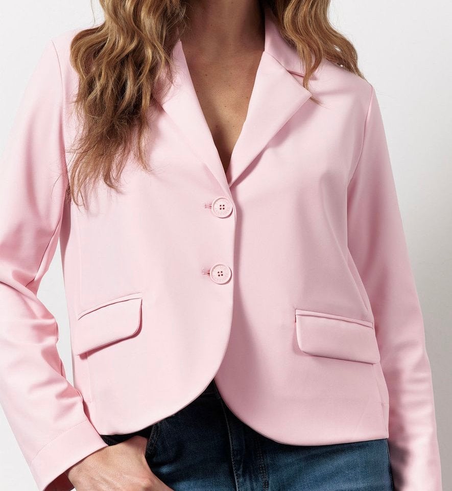 Studio Anneloes Meike pale pink blazer bonded travelstof XL, Studio Anneloes, Maat 46/48 (XL) of groter, Ophalen of Verzenden