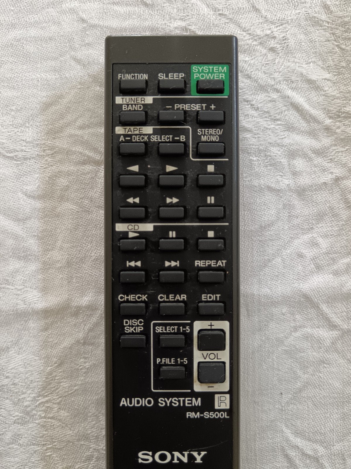 Sony RM-S500L Afstandsbediening voor Audio Systeem, Ophalen of Verzenden, Gebruikt, Origineel, Receiver of Versterker