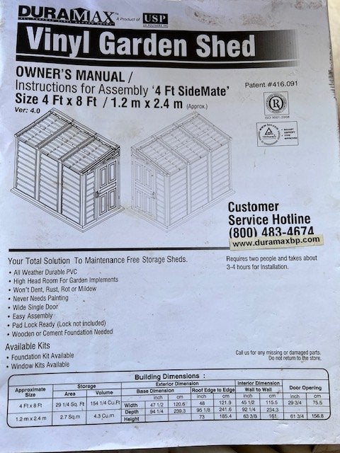 Duramax Tuinberging te koop, Tuin en Terras, Bergingen en Tuinkasten, Ophalen, Gebruikt, Kunststof, Overige typen