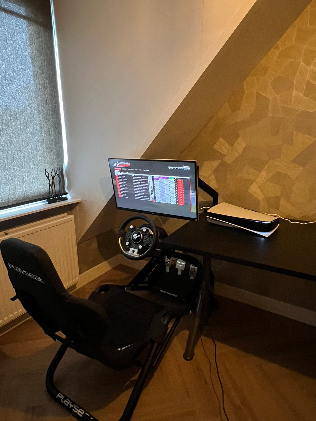 Thrustmaster T-GT II + Playseat Trophy + pedalen + F1 25 PS5, Spelcomputers en Games, Ophalen, Zo goed als nieuw