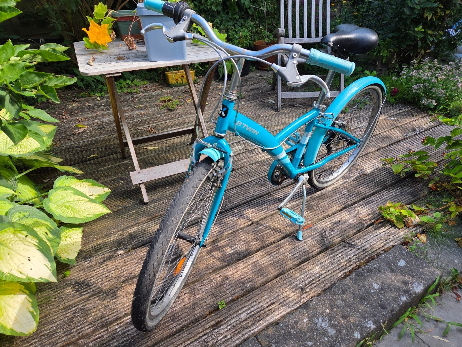 B'Twin Original 500 Kinderfiets 20 inch, Ophalen, 20 inch of meer, Gebruikt, Velgrem