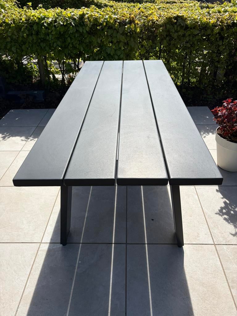 Aluminium tuintafel, Ophalen, Zo goed als nieuw, Rechthoekig, Aluminium