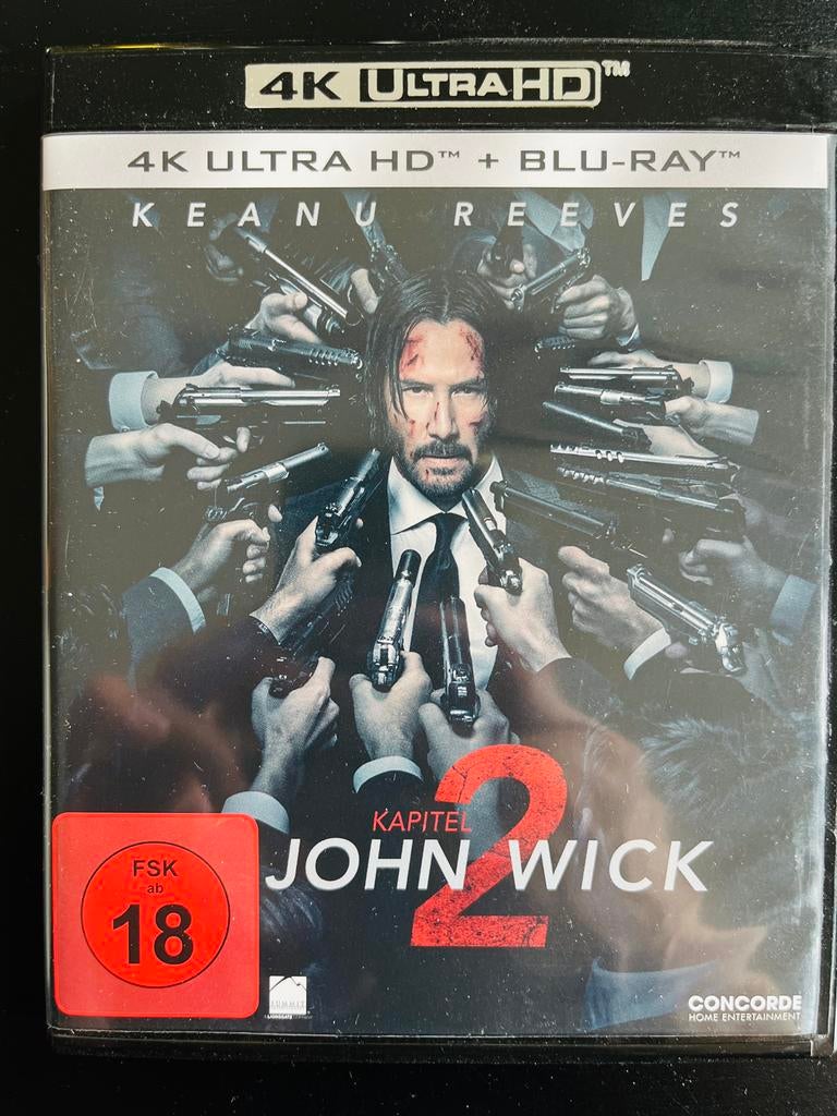 John Wick 2 - 4K Blu Ray, Cd's en Dvd's, Blu-ray, Zo goed als nieuw, Actie, Ophalen of Verzenden
