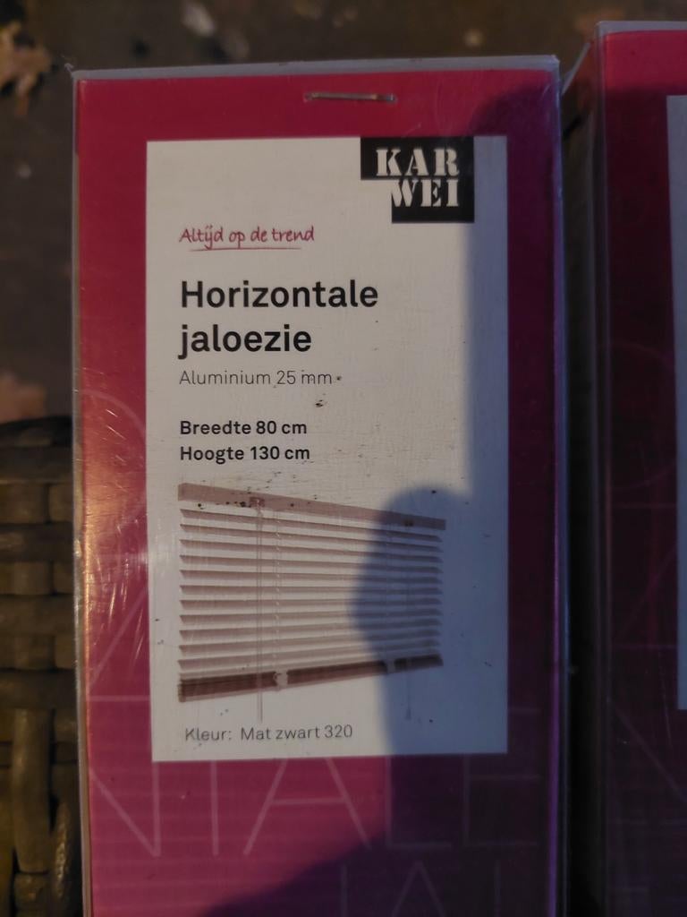 7x horizontale jaloezieën, nieuw in verpakking., Huis en Inrichting, Stoffering | Gordijnen en Lamellen, Ophalen, Nieuw, 50 tot 100 cm