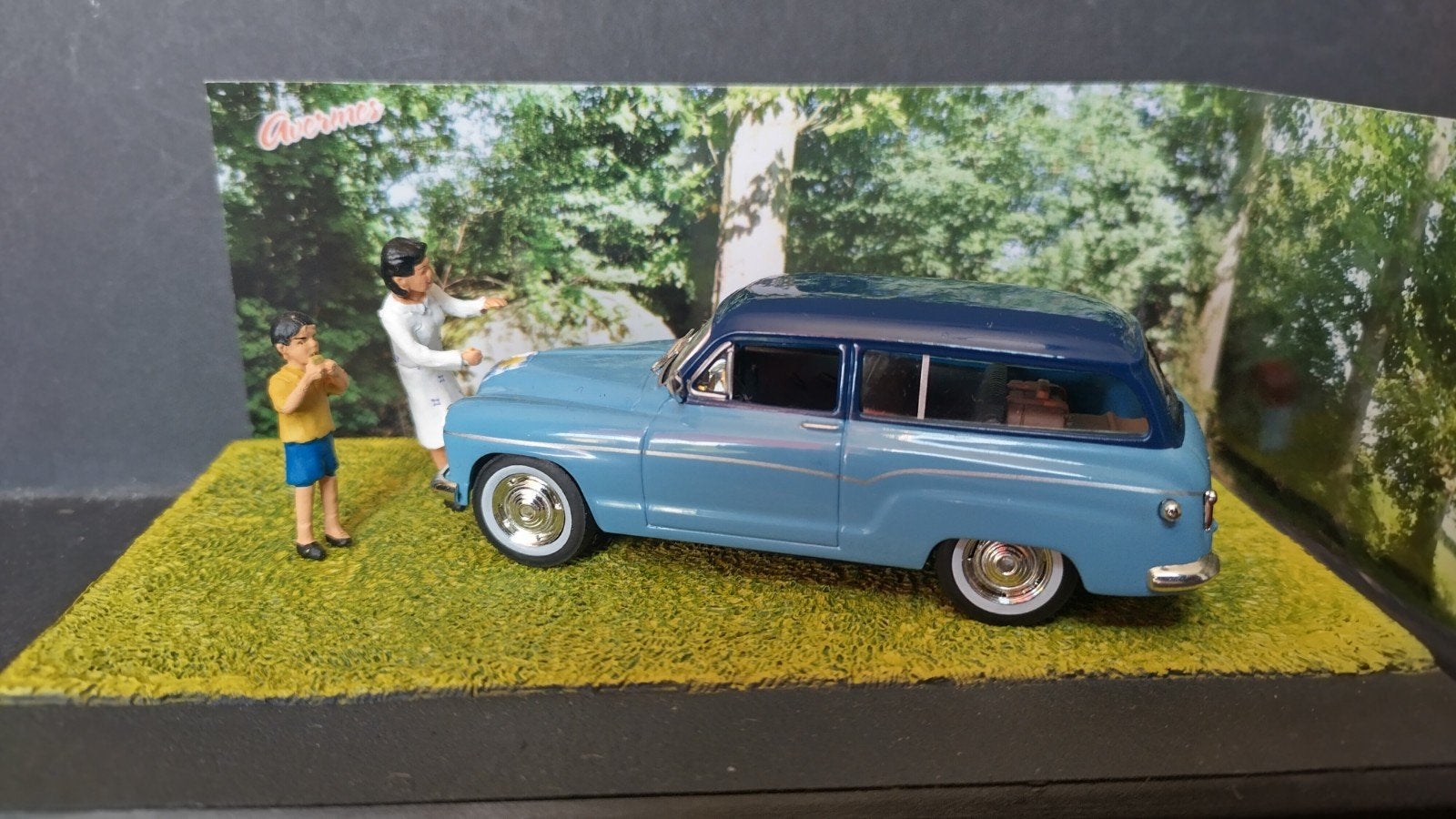 Simca P60 Ranch 1:43 Altaya La Route Bleue RN7 Diorama Pol, Overige merken, Auto, Verzenden, .