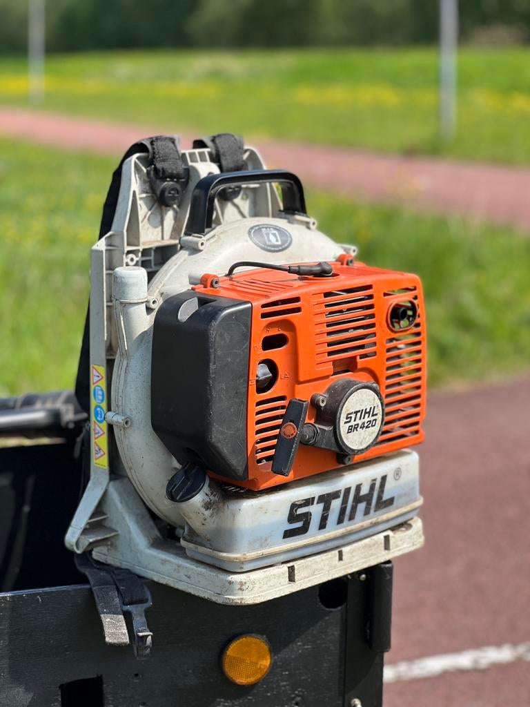 STIHL BR420 (2takt), Tuin en Terras, Bladblazers, Ophalen of Verzenden, Zo goed als nieuw, Benzine