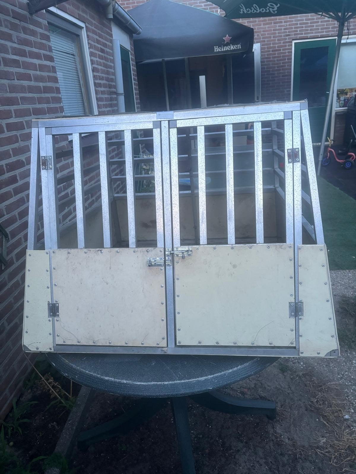 aluminium reiskooi lichtgewich, Ophalen, Gebruikt, Hondenren