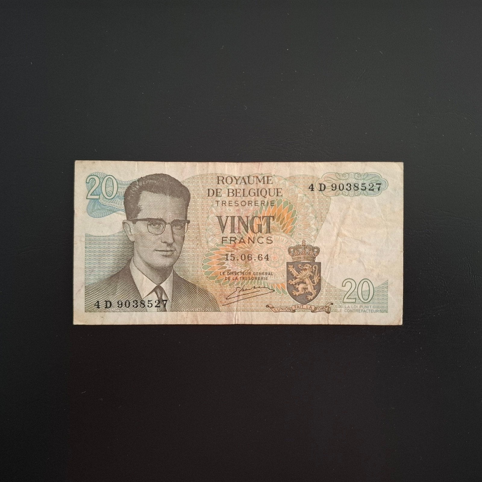 20 franc België #040, Postzegels en Munten, Verzenden, België, Los biljet