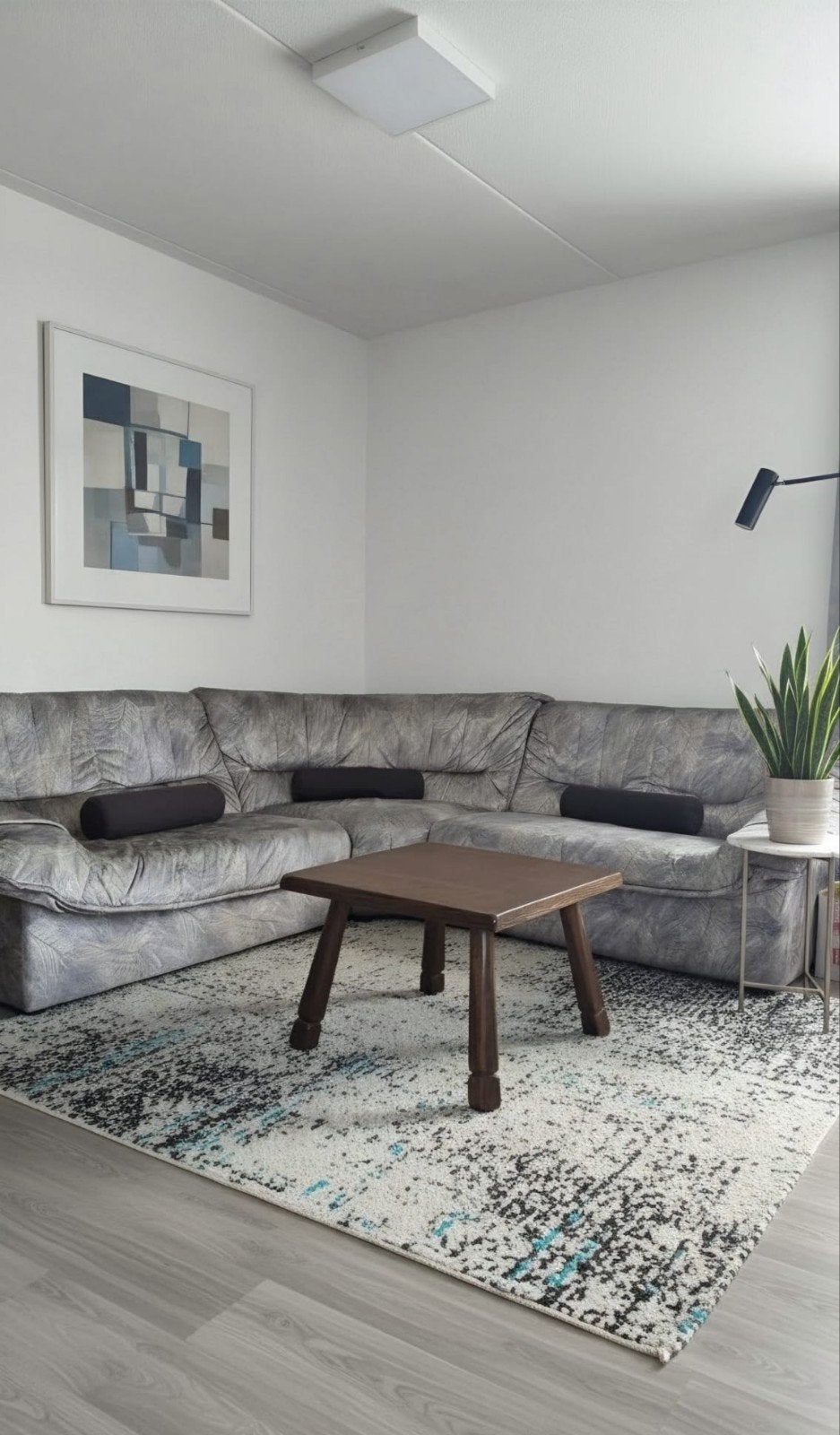 Massief eiken salontafel 50x50x45 cm, Huis en Inrichting, Tafels | Salontafels, Ophalen, Gebruikt, 50 tot 100 cm, 50 tot 100 cm