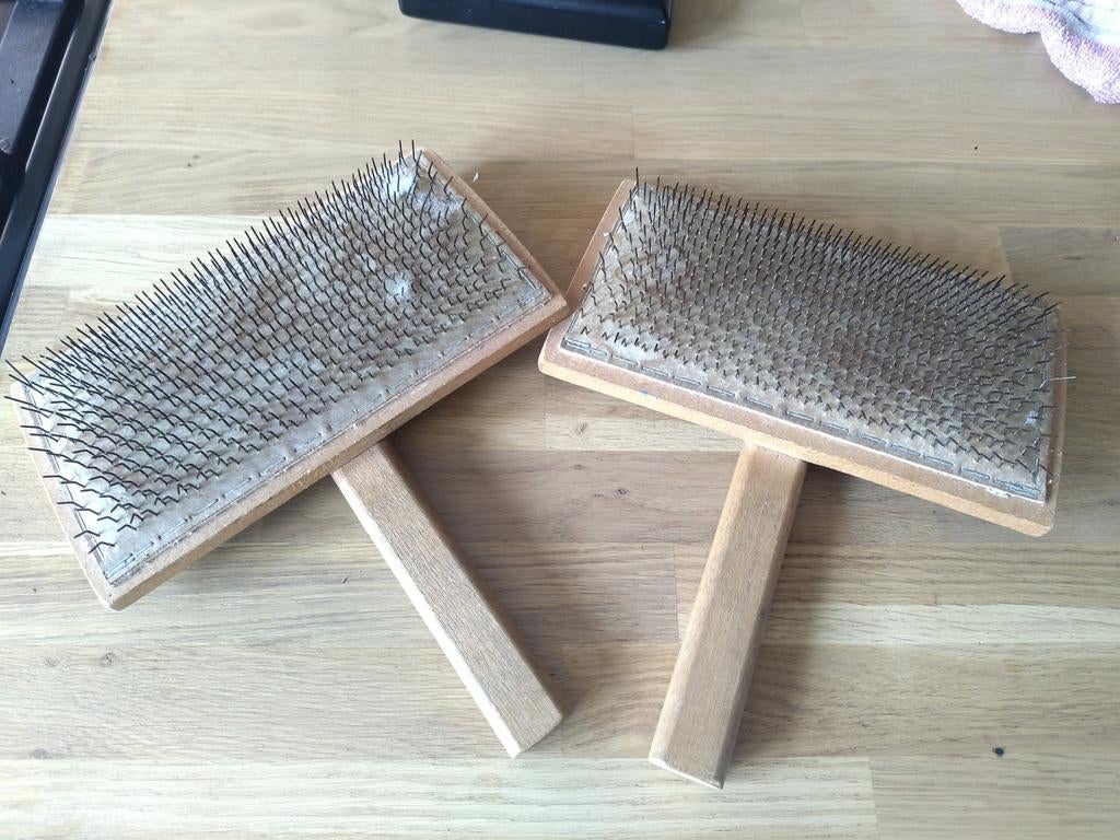 Louët handkaarden / kaardenborstels - heel fijn in gebruik, Gebruikt, Gereedschap of Toebehoren, Overige merken, Hout