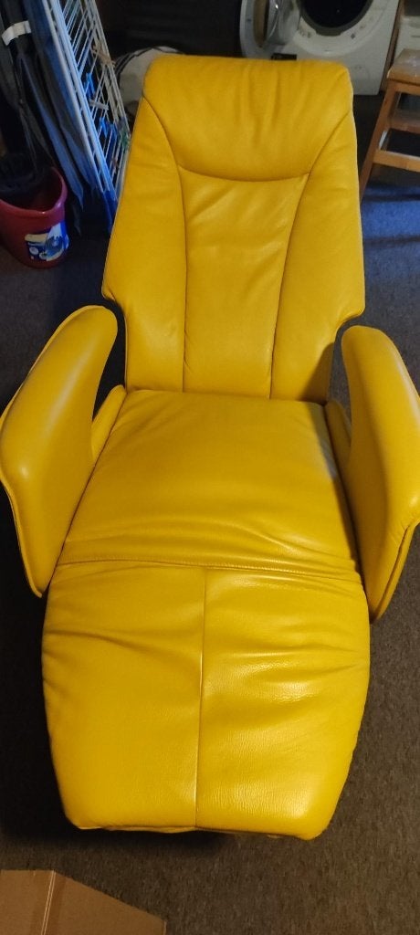 Leren comfort fauteuils, Huis en Inrichting, Ophalen, Gebruikt, 50 tot 75 cm, Leer
