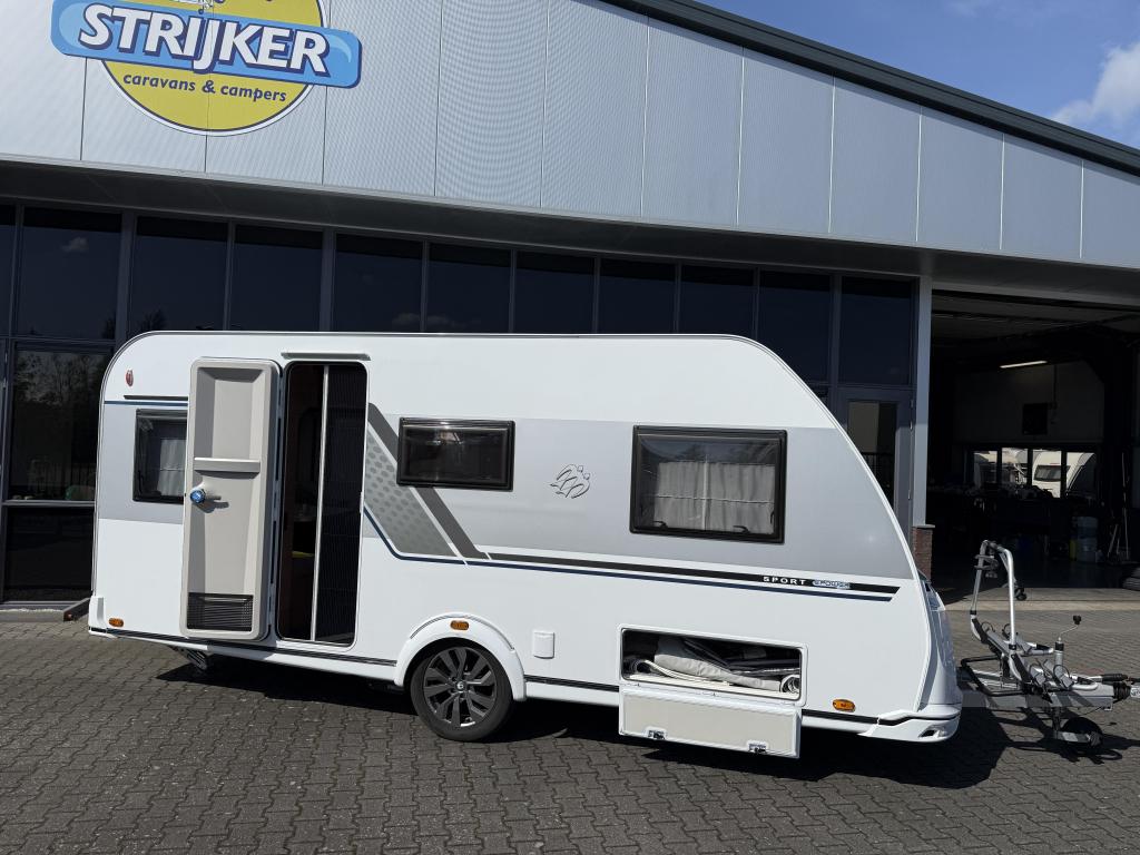 Knaus Sport E-Power Selection 460 EU Aparte bedden205 Airco, Caravans en Kamperen, Caravans, Lengtebed, Bedrijf, Treinzit, 4 tot 5 meter