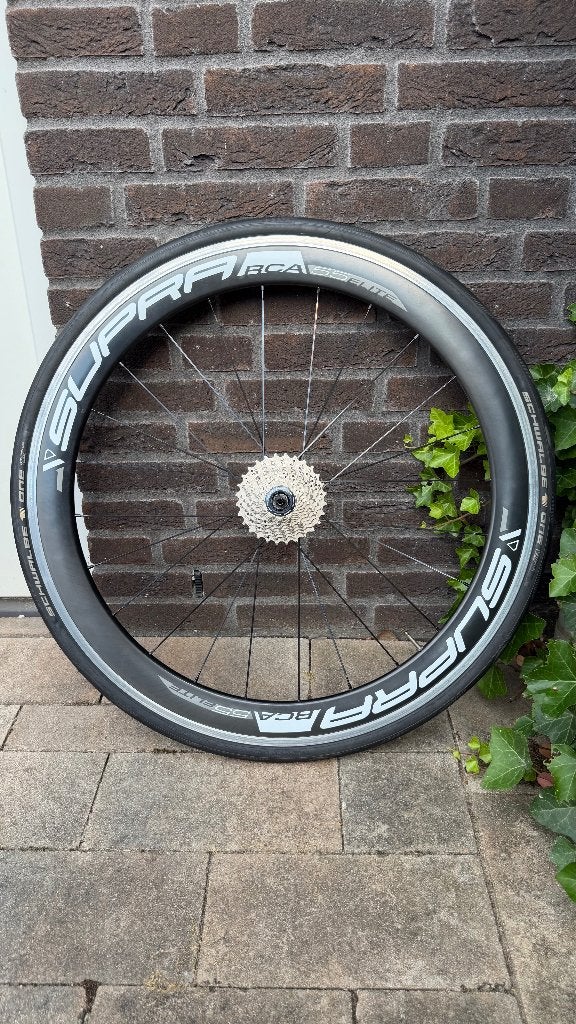 Supra RCA 55 Elite carbon wielset  + triathlon voorwiel, Wiel, Gebruikt, Racefiets, Ophalen of Verzenden
