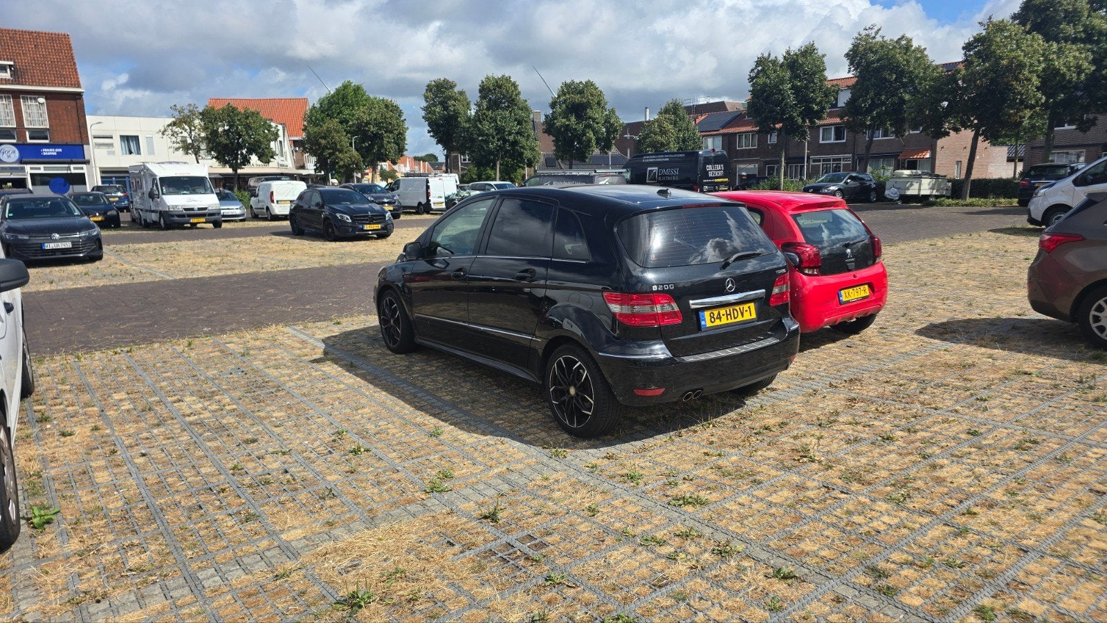 Mercedes-Benz B-Klasse 2.0 B200 Turbo 5DRS CVT 2008 Zwart, Auto's, Zwart, 4 cilinders, Beige, Leder