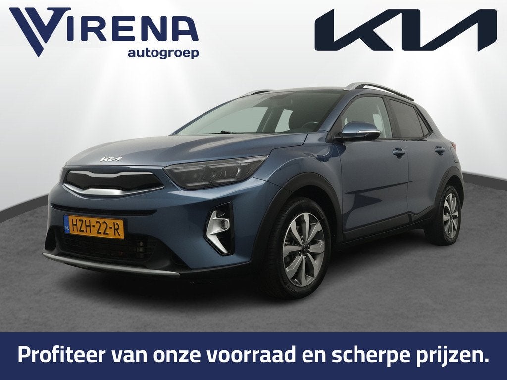 Kia Stonic 1.0 T-GDi MHEV DynamicPlusLine Automaat - Climate, Auto's, Kia, Blauw, 100 pk, Automatische klimaatregeling, Origineel Nederlands