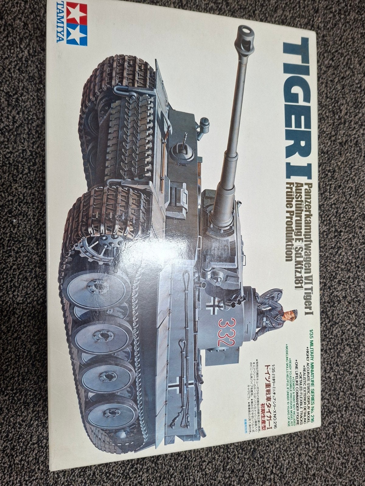 Tamiya Tiger I Frühe Prod. met Verlinden Interieur Update, Tank, 1:32 tot 1:50, Nieuw, Ophalen of Verzenden